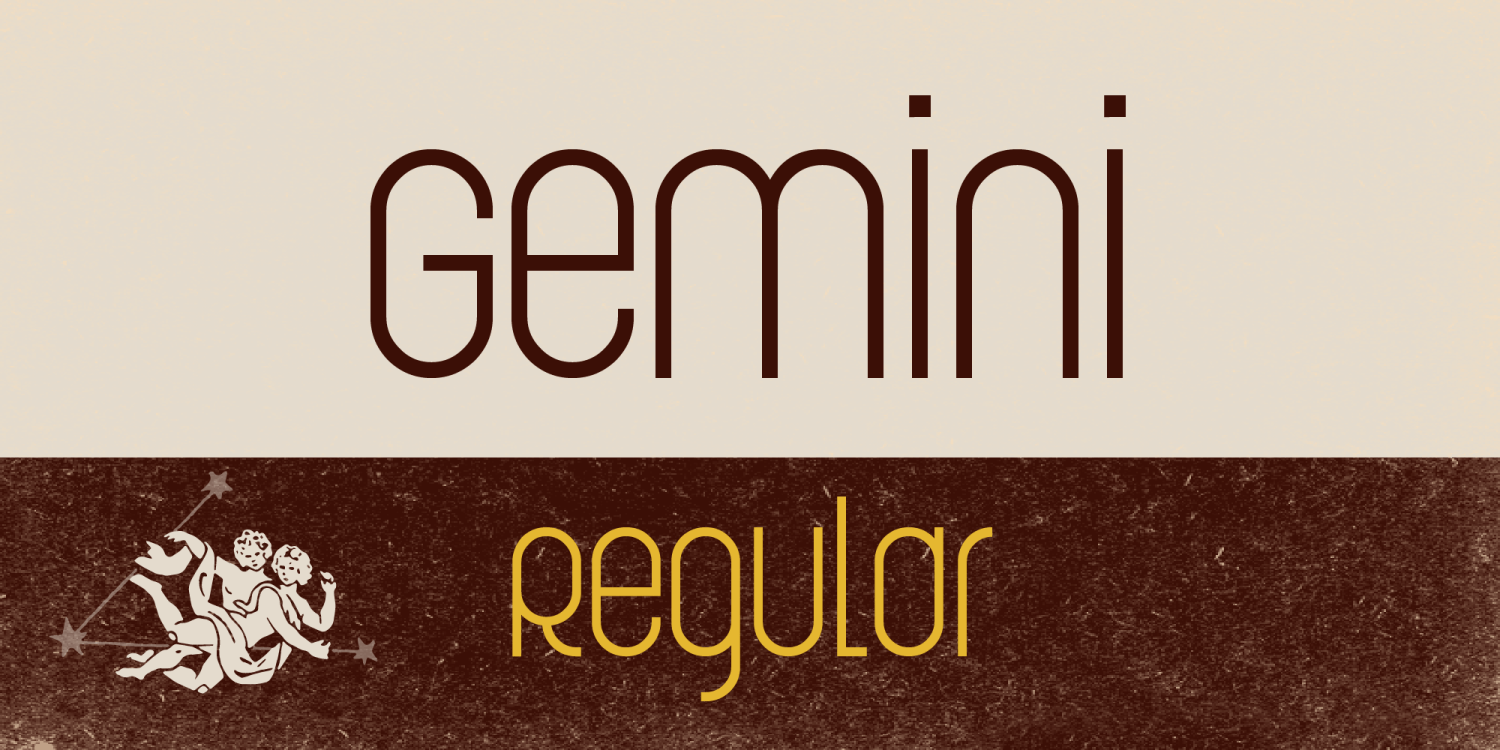 Gemini Font Poster #1