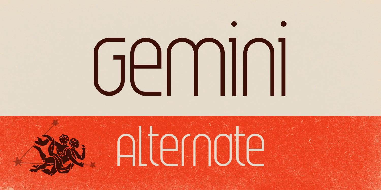 Gemini Font Poster #1