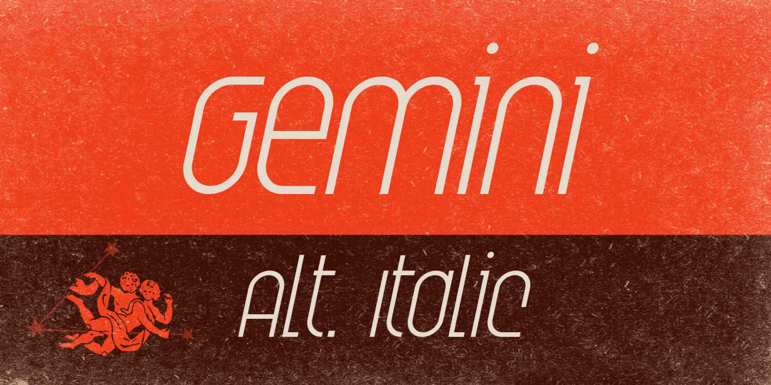 Gemini Font Poster #1