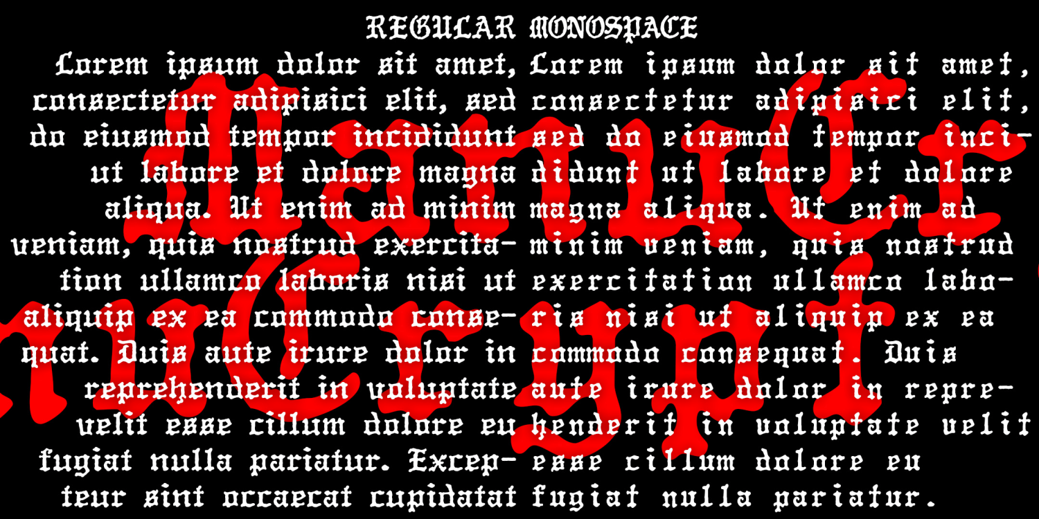 ManuCrypt Font Family Poster