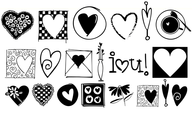 Heart Doodles Too Poster
