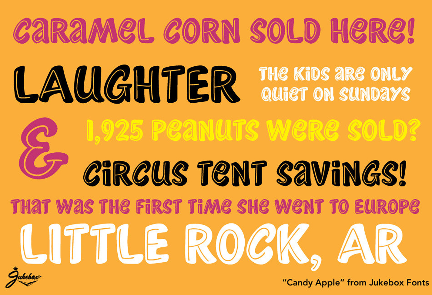 Candy Apple JF Font Poster #1