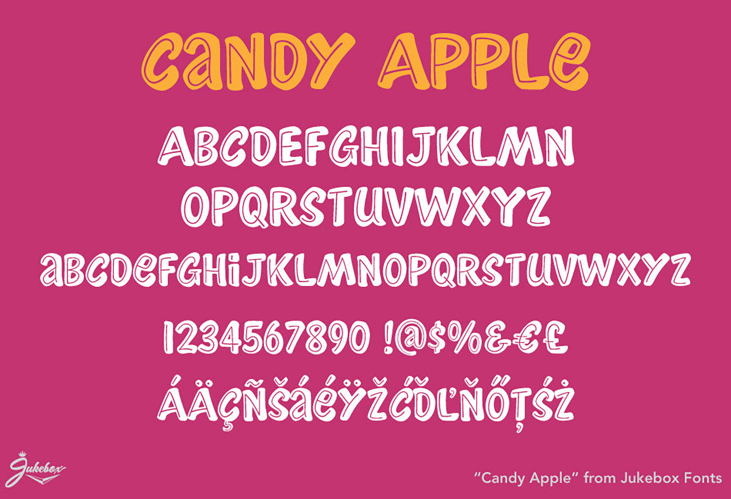 Candy Apple JF Font Poster #1