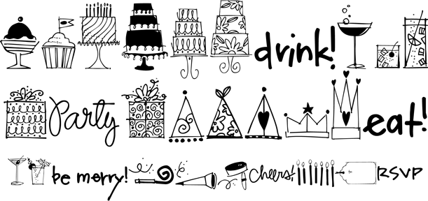 Party Doodles Poster