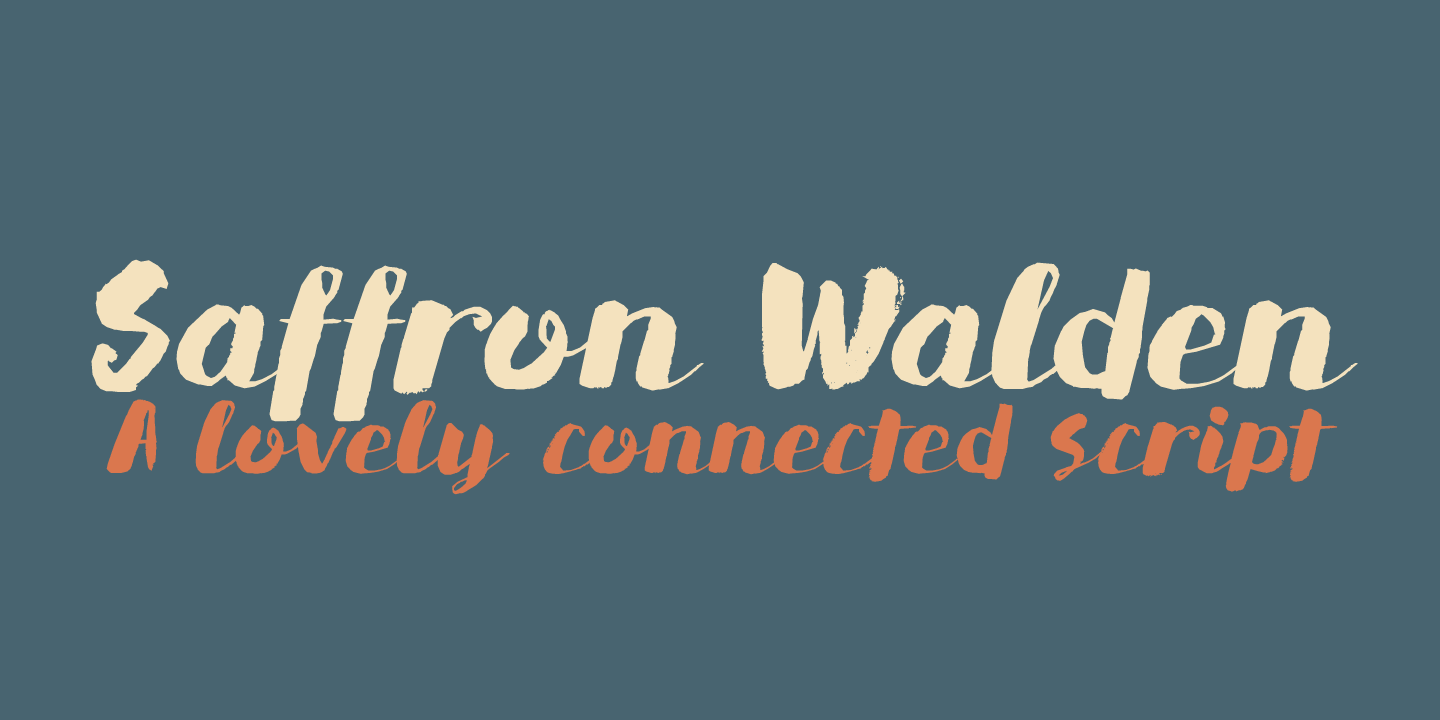 Saffron Walden Font Poster #1