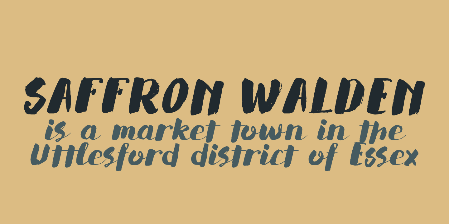 Saffron Walden Font Poster #1