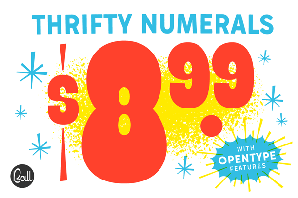 Thrifty Numerals Font Poster #1