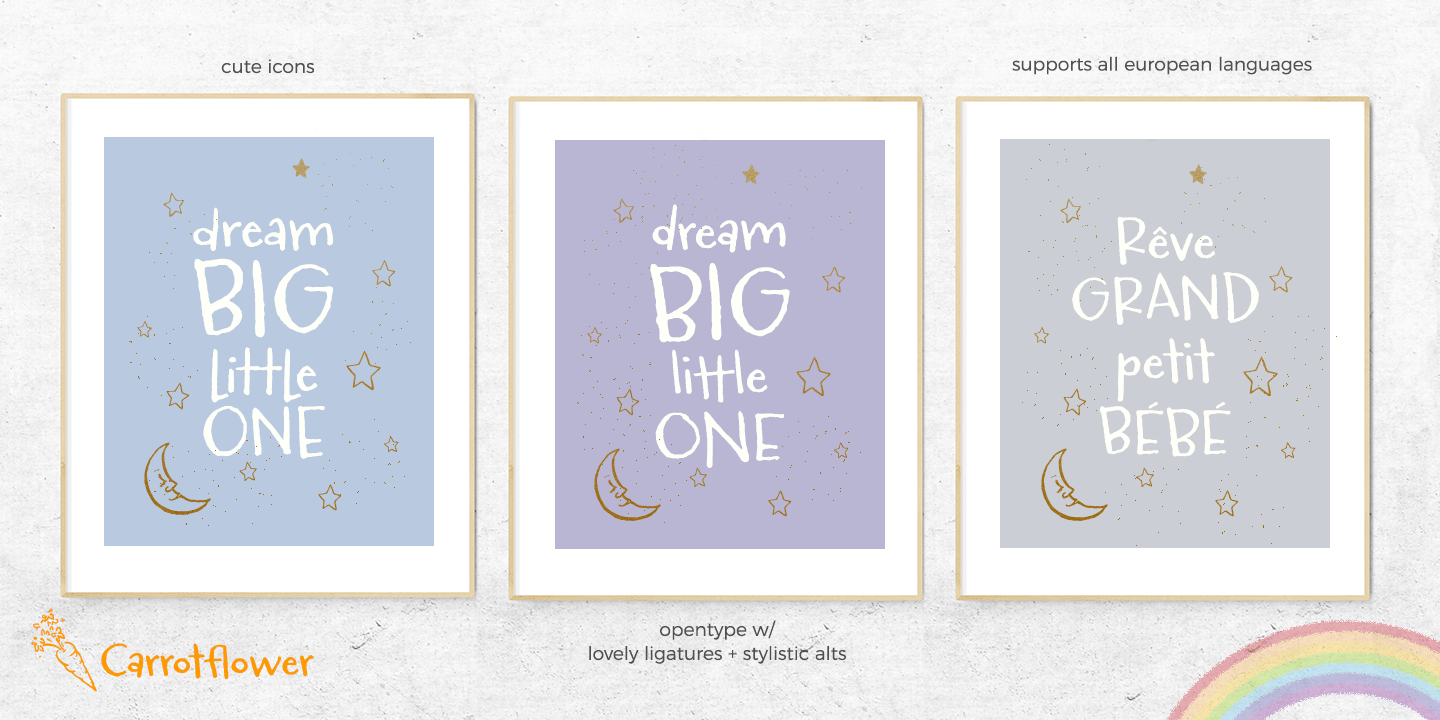 Carrotflower Font Poster #1