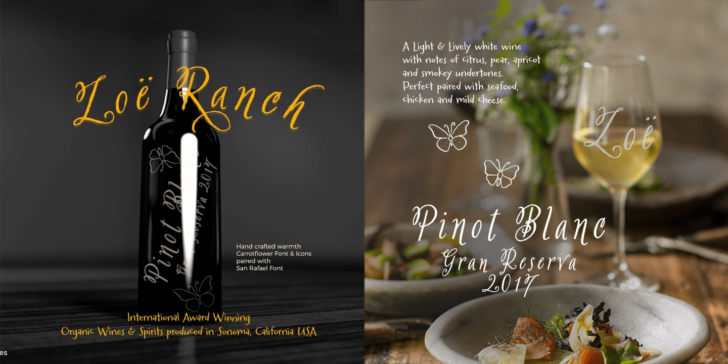 Carrotflower Font Poster #1