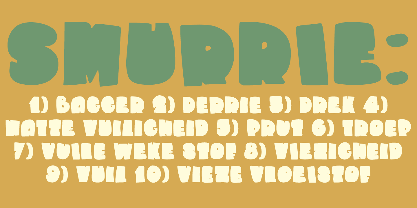 Smurrie Font Poster #1