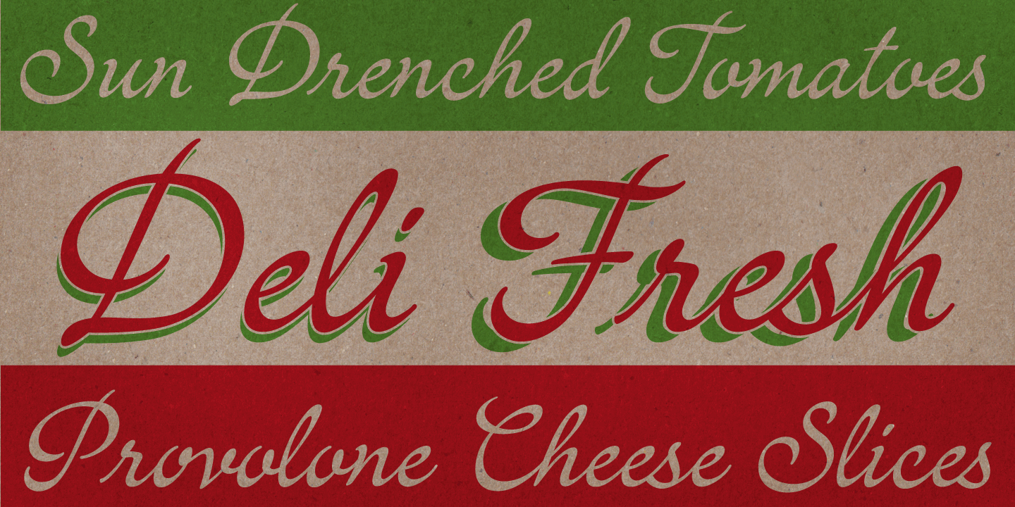 Italian Hand Font Poster #1