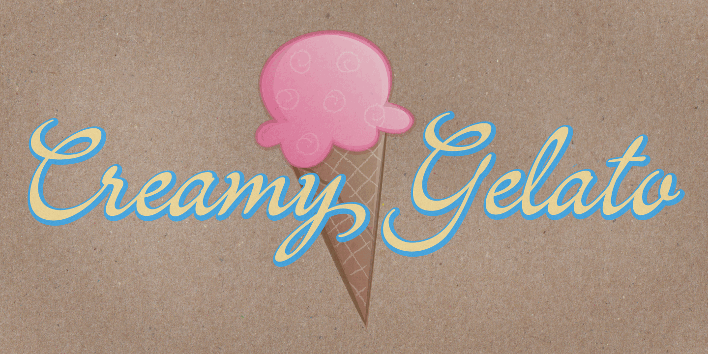 Italian Hand Font Poster #1