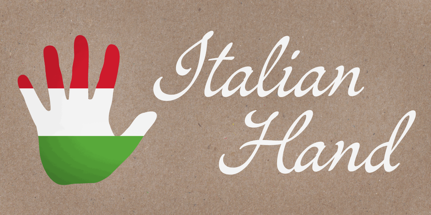 Italian Hand Font Poster #1