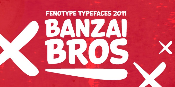 Banzai Bros Font Family Poster
