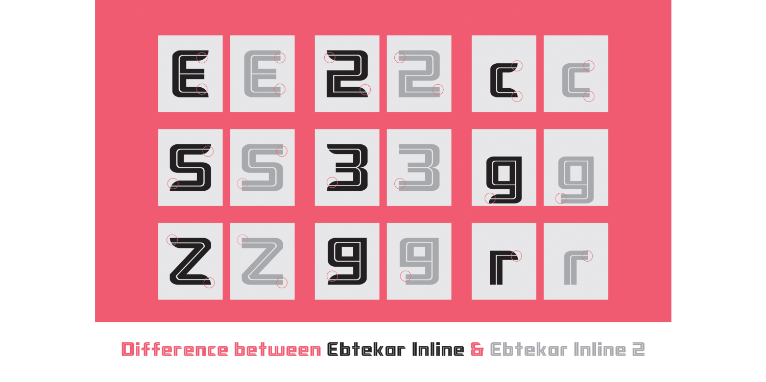 Ebtekar Inline 2 Font Poster #1