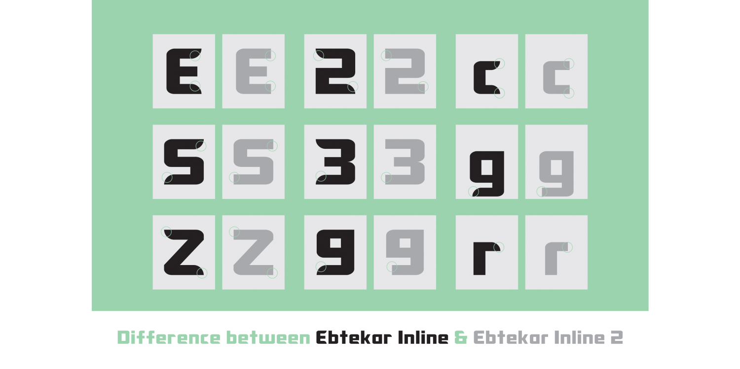 Ebtekar Inline 2 Font Poster #1