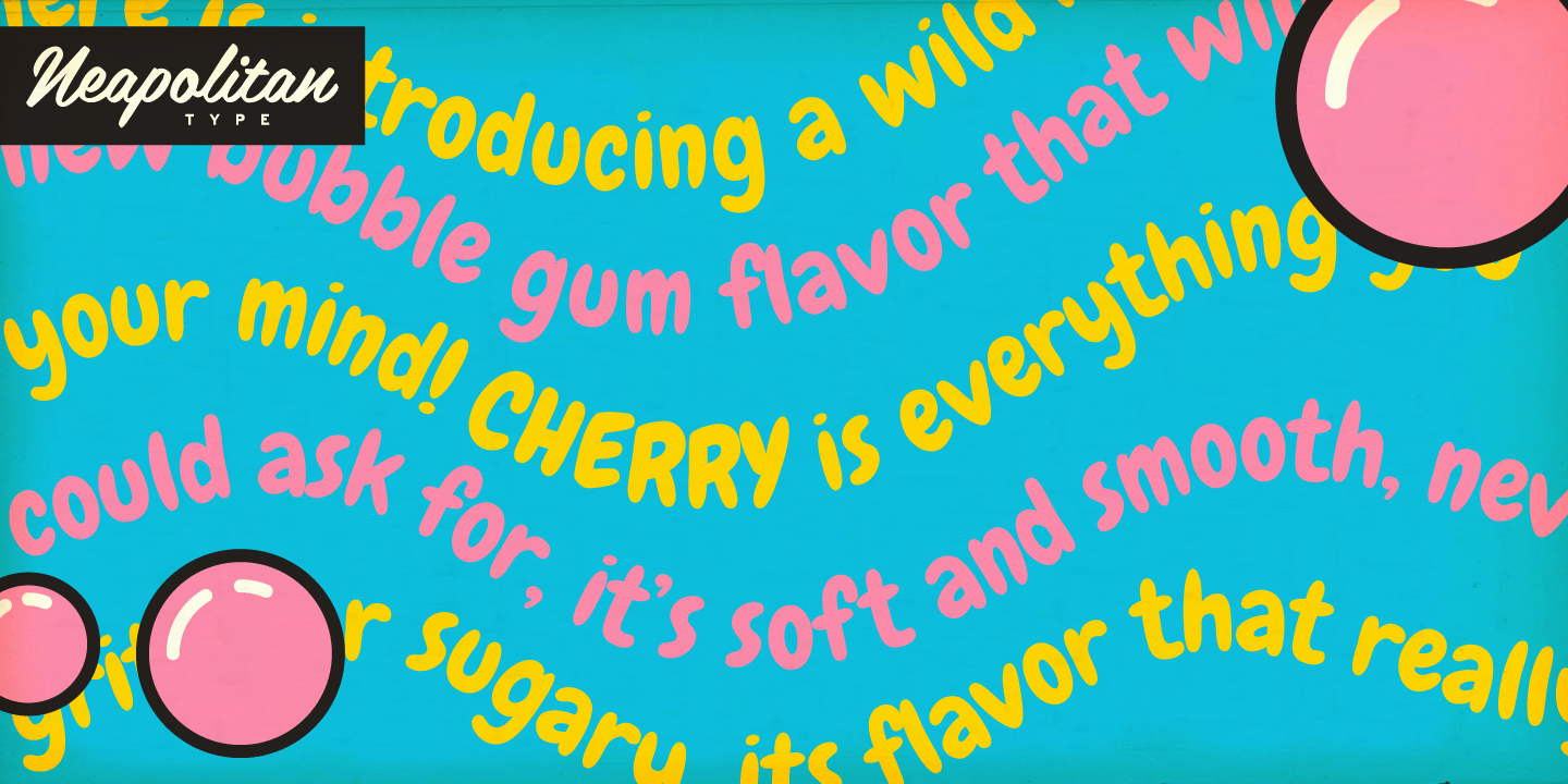 Chewy Pro Font Poster #2