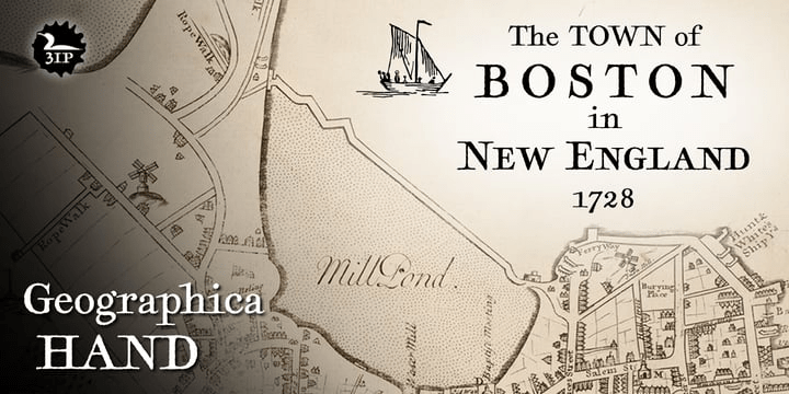 Geographica Hand Regular Font Poster #1