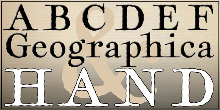 Geographica Hand Regular Font Poster #1