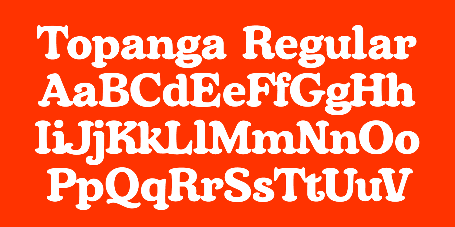 Topanga Regular Font Poster #1
