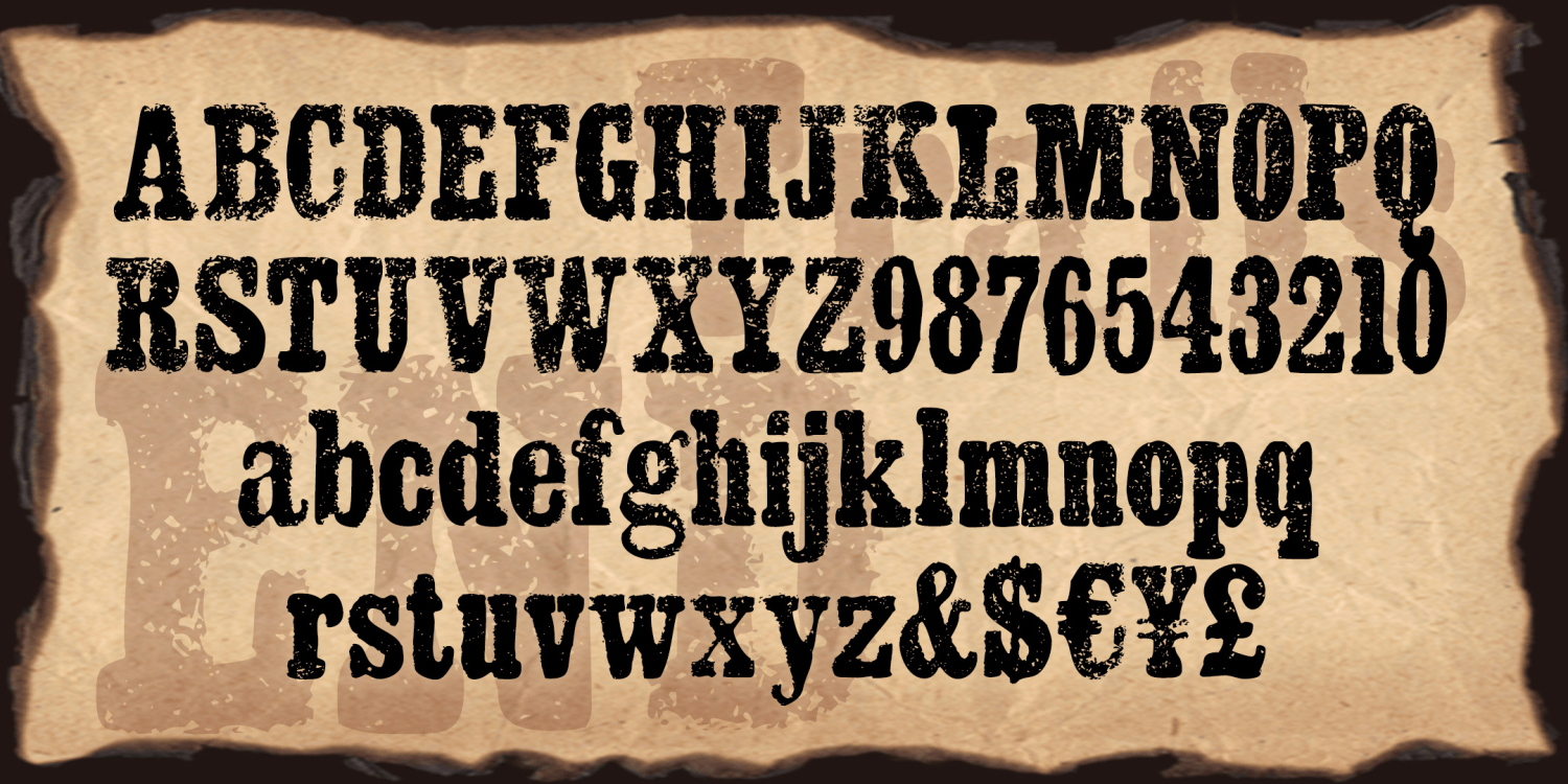 Trails End Font Poster #1