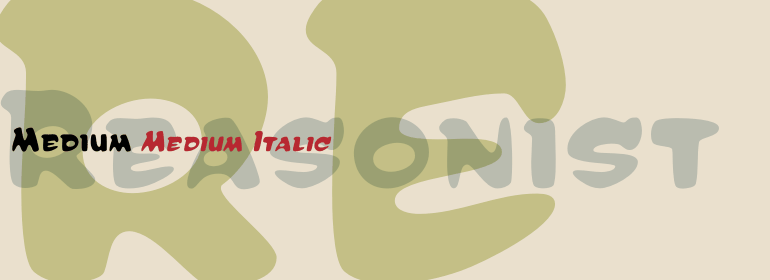 Reasonist Font Poster #1