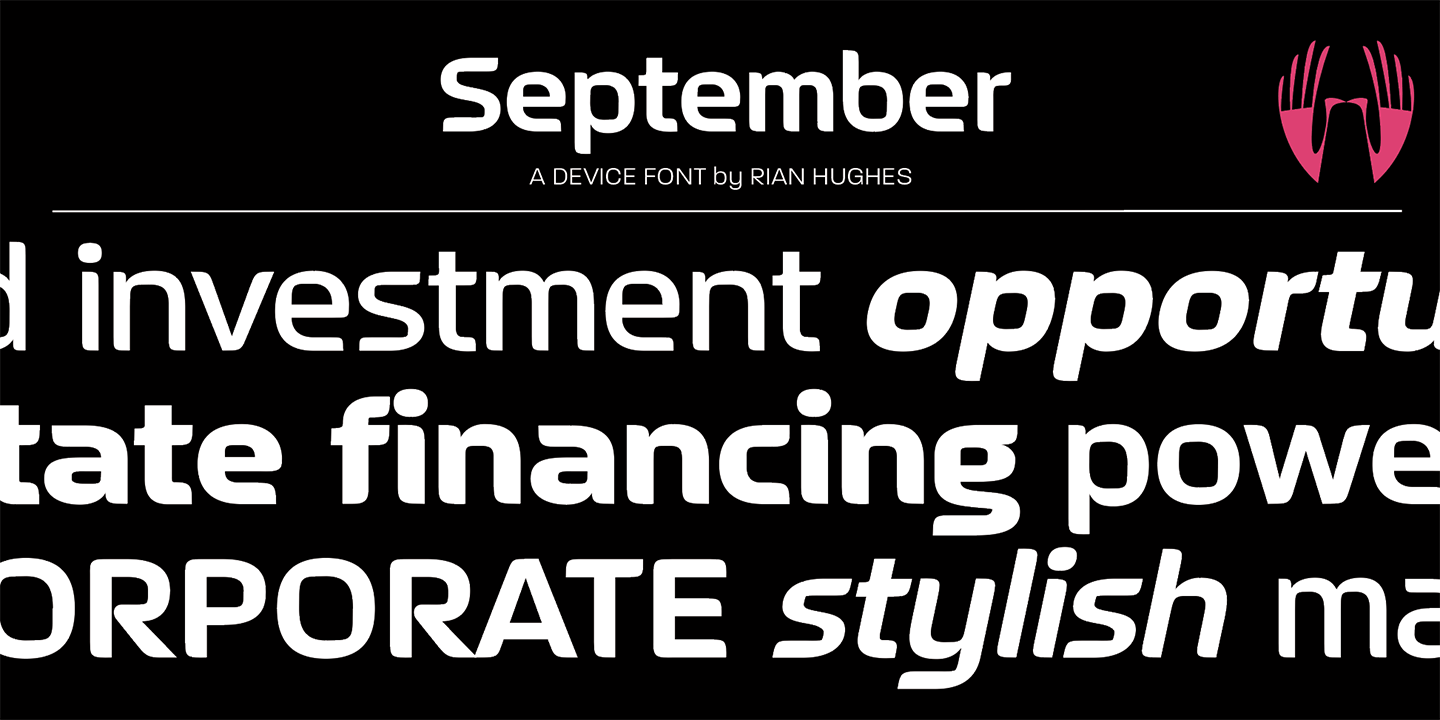 September Font Poster #1
