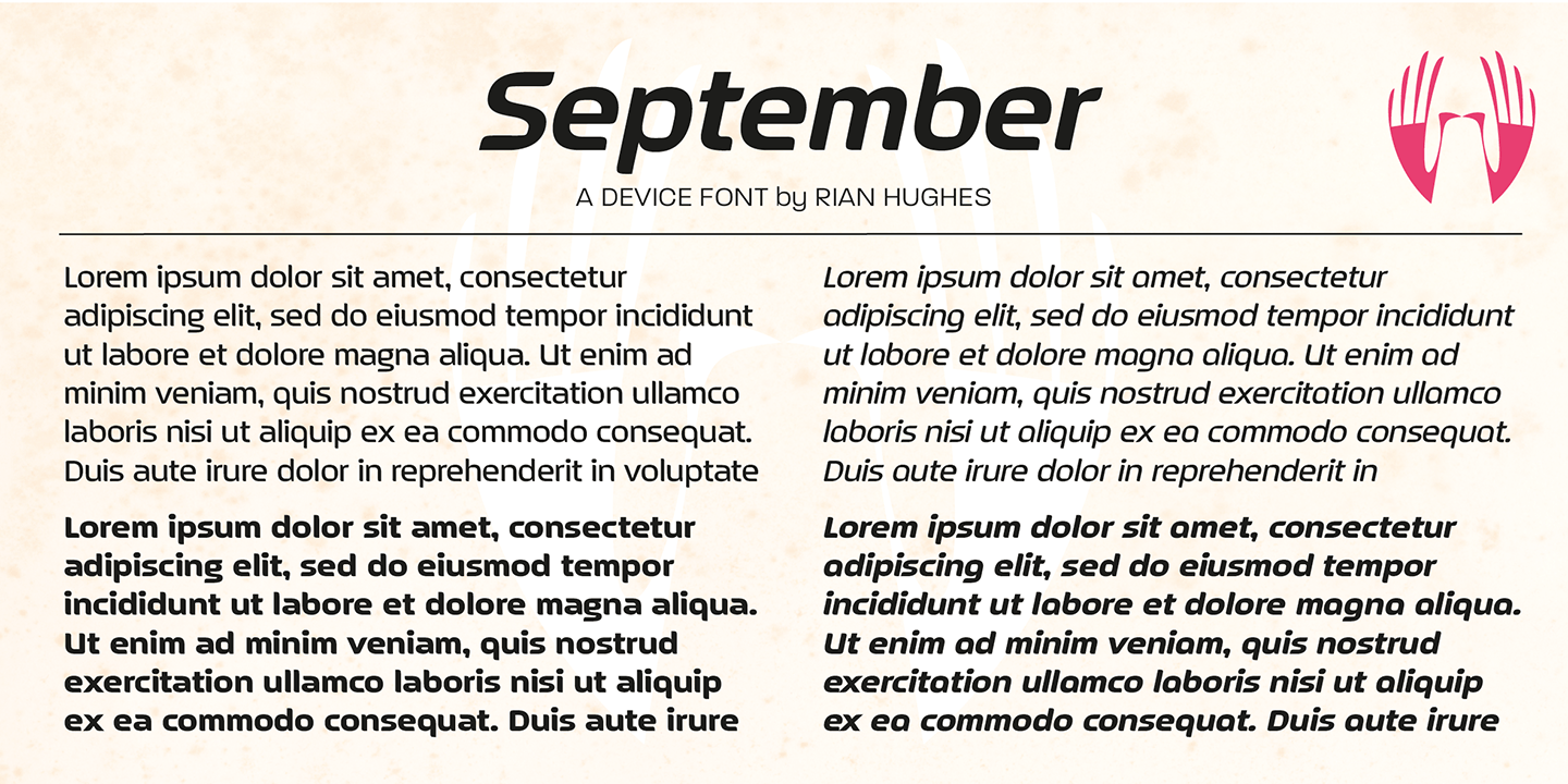 September Font Poster #1