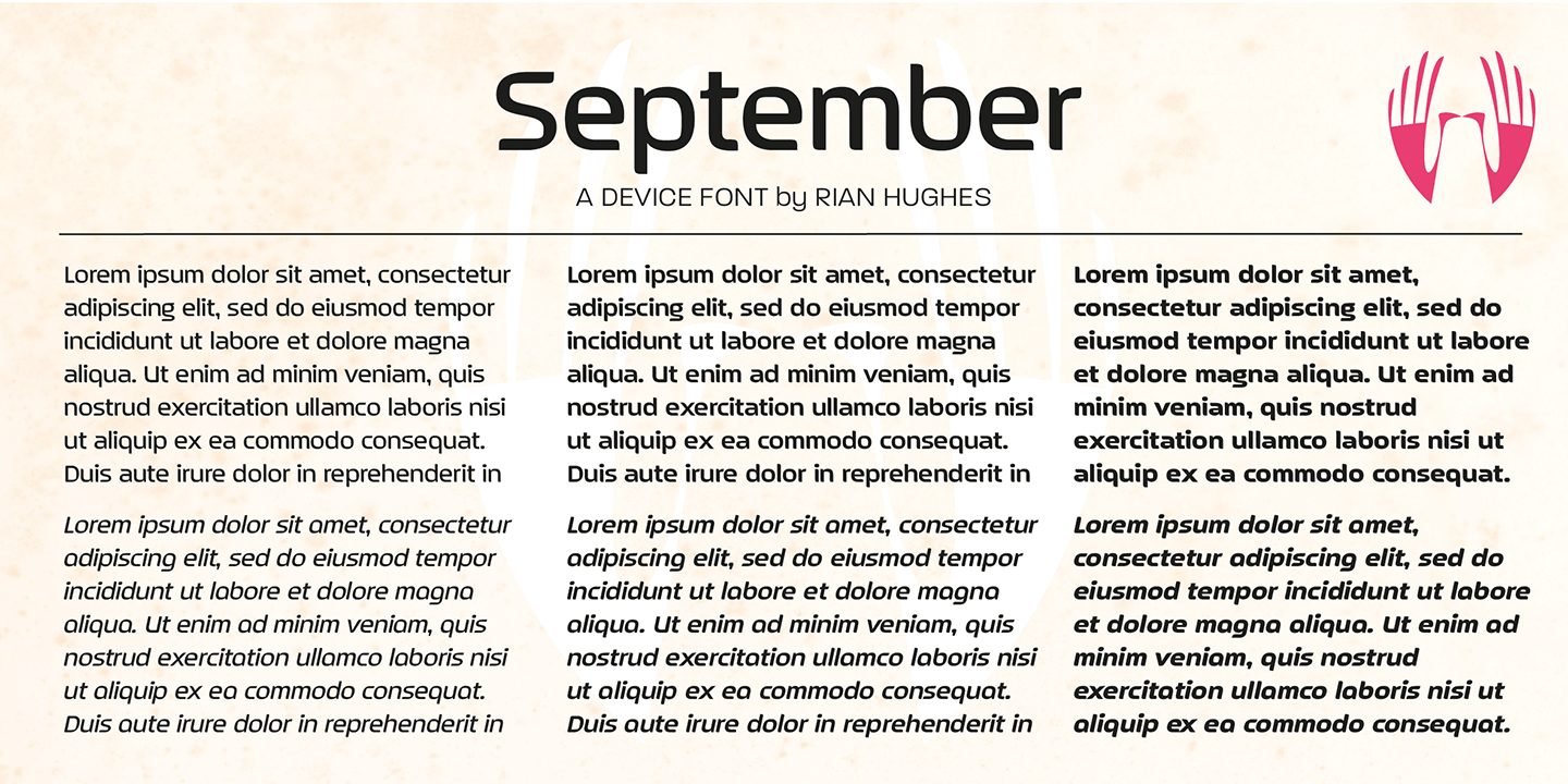 September Font Poster #1