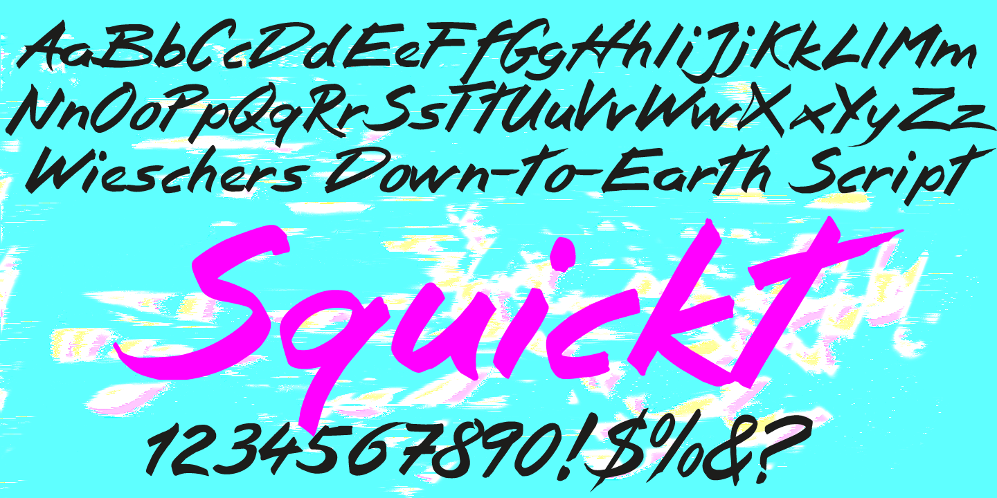 Squickt Font Poster #1