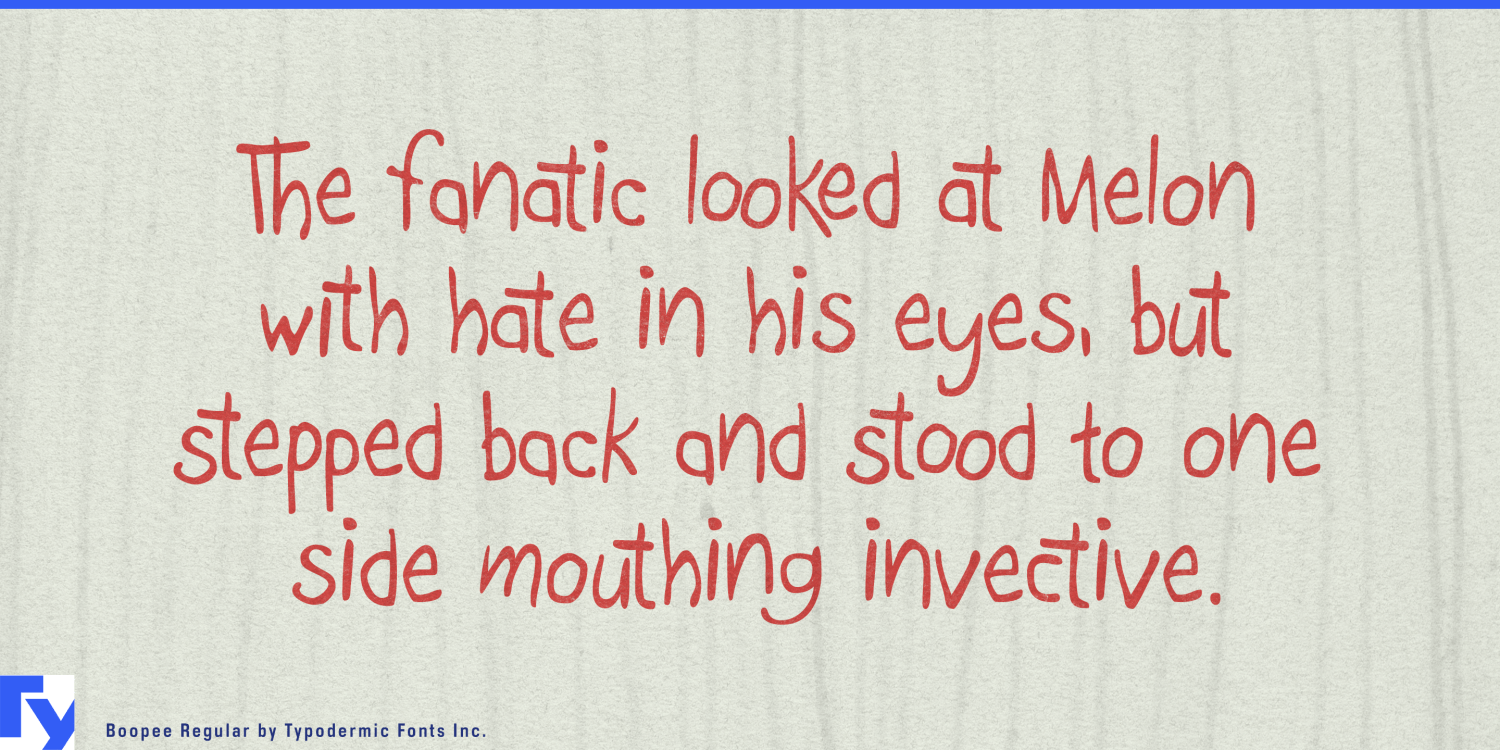 Boopee Font Poster #1