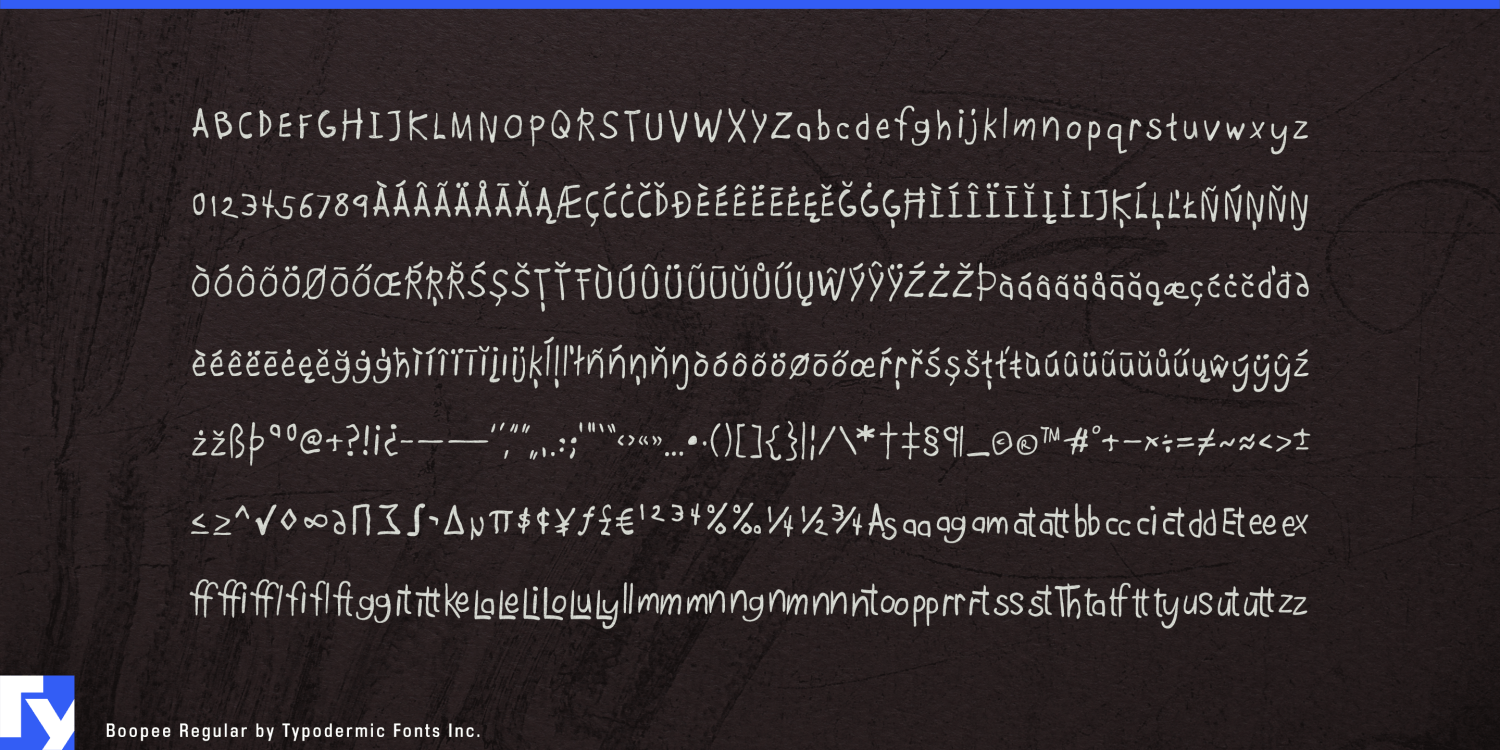 Boopee Font Poster #1