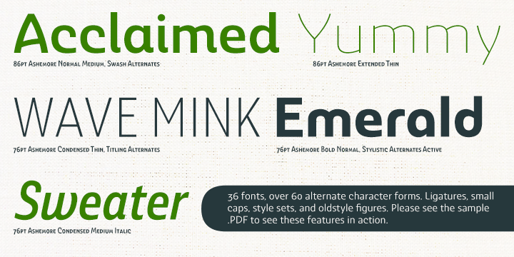 Ashemore Font Poster #1