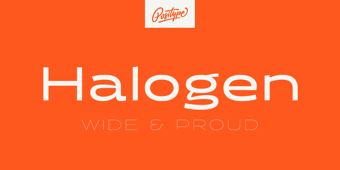 Halogen Font Poster #1