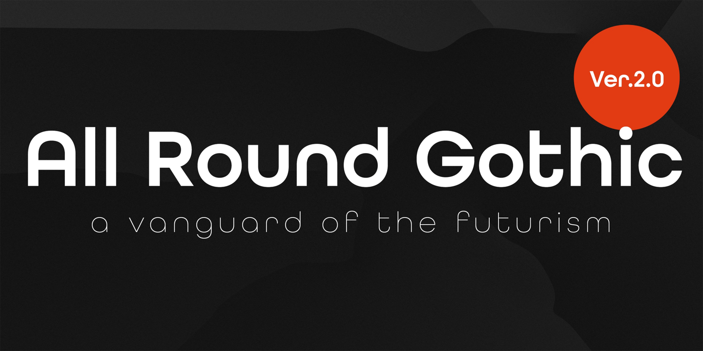 All Round Gothic Font Poster #1