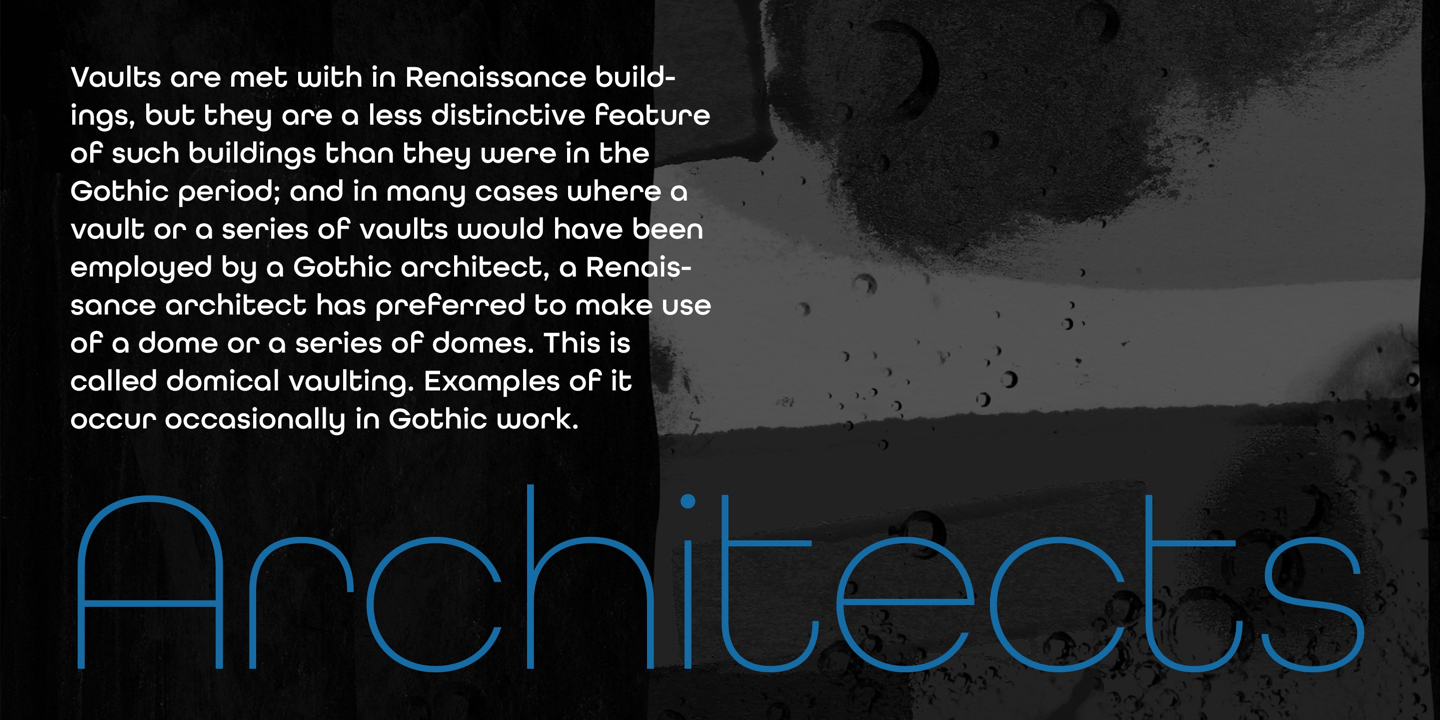 All Round Gothic Font Poster #1