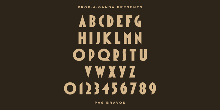 PAG Bravos Font Poster #1