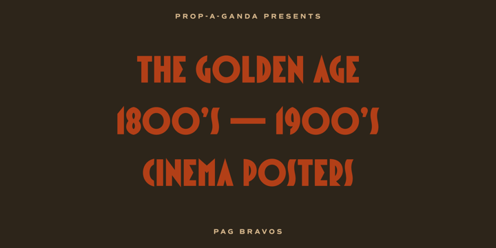 PAG Bravos Font Poster #1