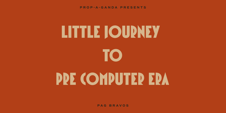 PAG Bravos Font Poster #1