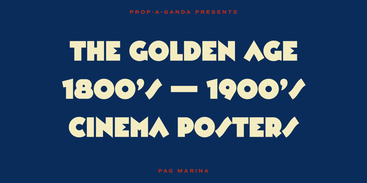PAG Marina Font Poster #1