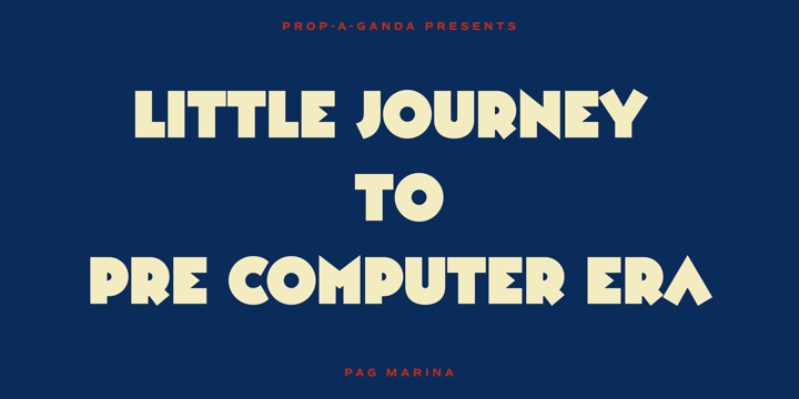 PAG Marina Font Poster #1