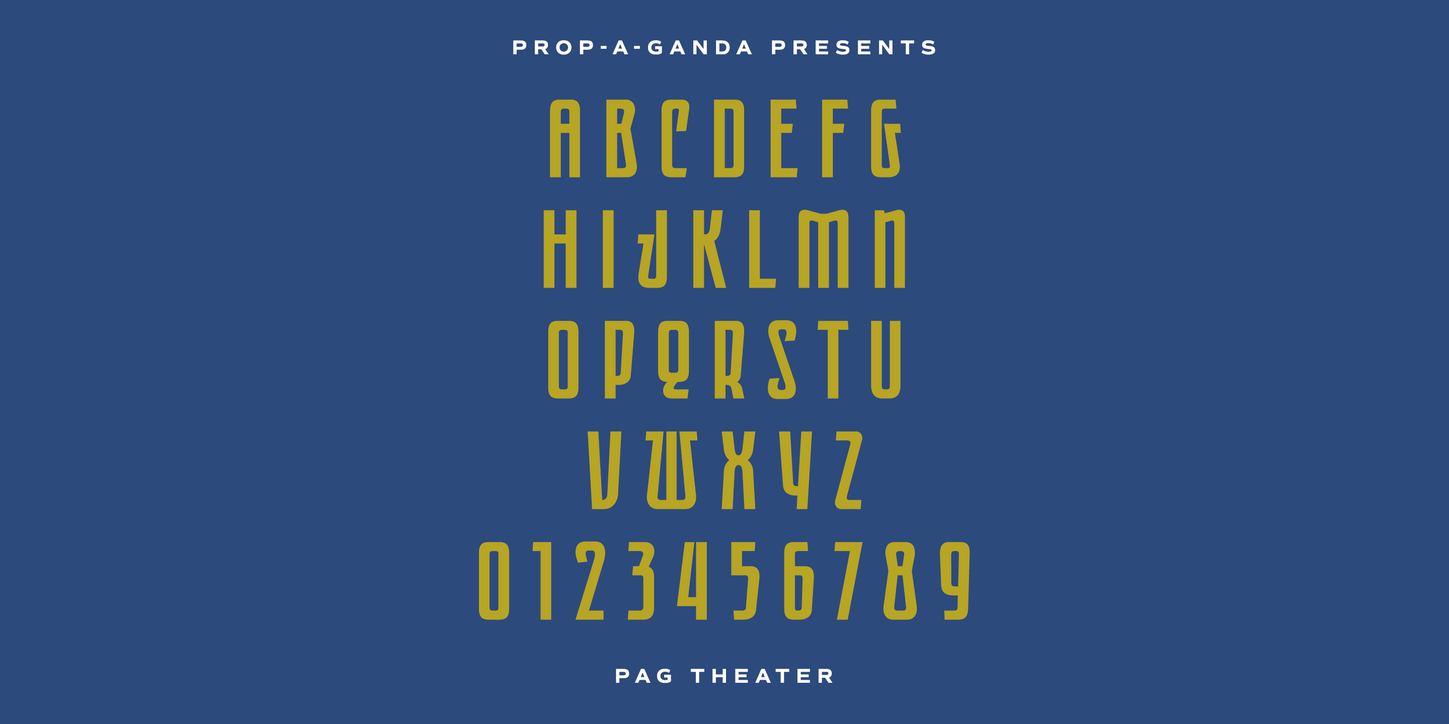 PAG Theater Font Poster #1