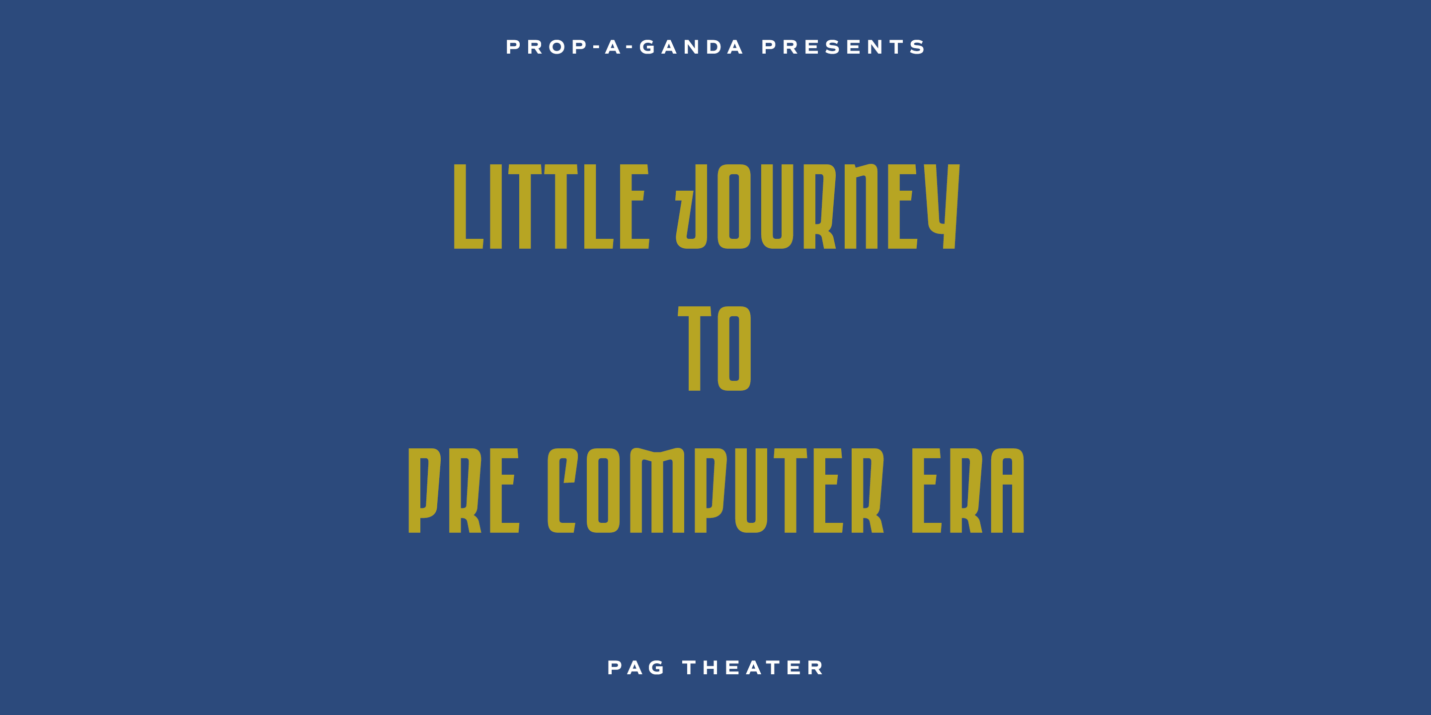 PAG Theater Font Poster #1
