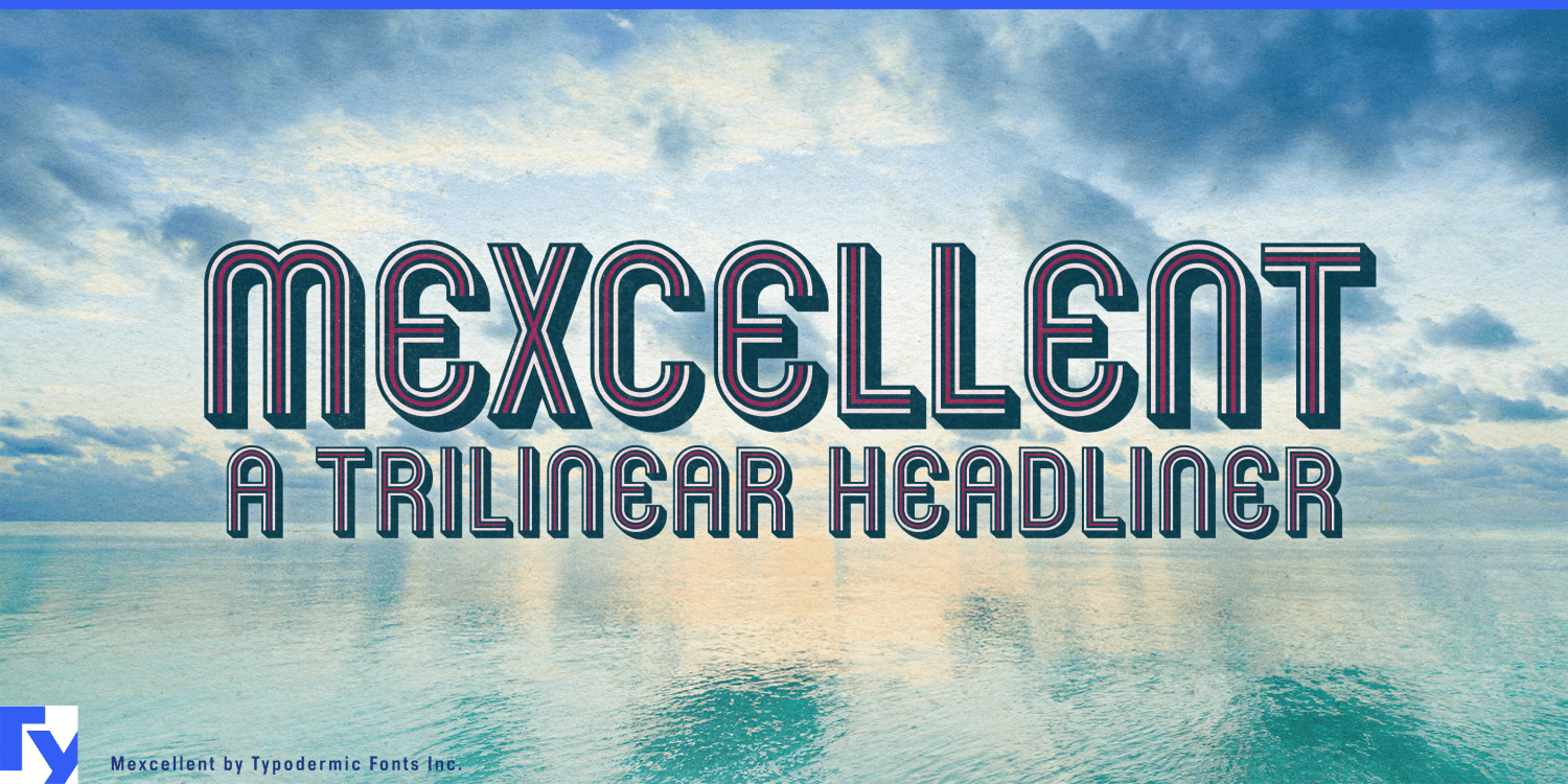 Mexcellent 3D Font Poster #1