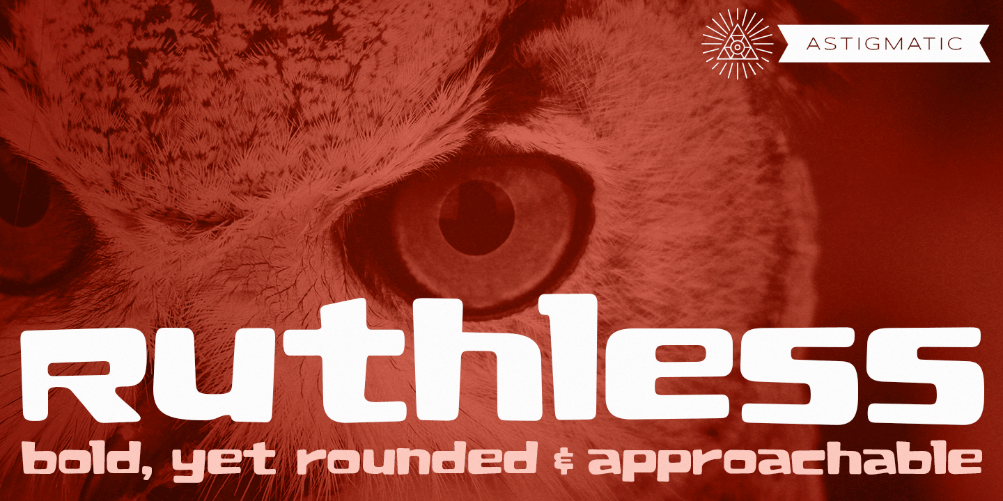 Ruthless Font Poster #1