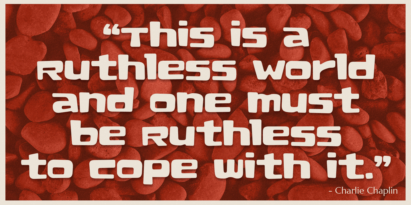 Ruthless Font Poster #1