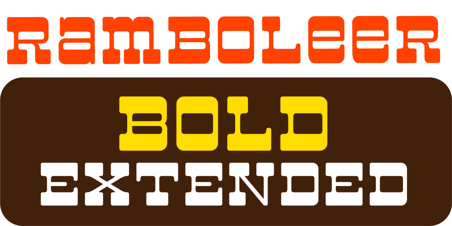 Ramboleer Bold Extended Poster