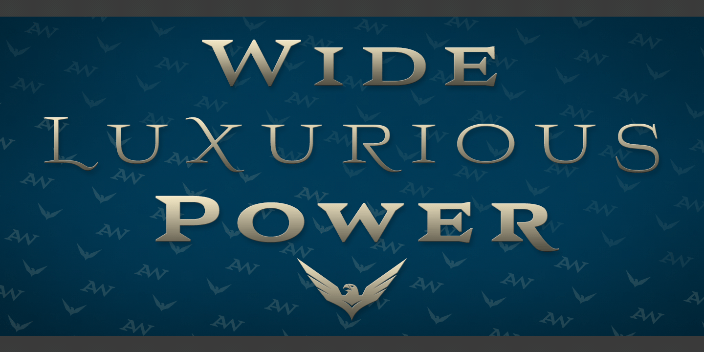 Aviano Wedge Font Poster #1