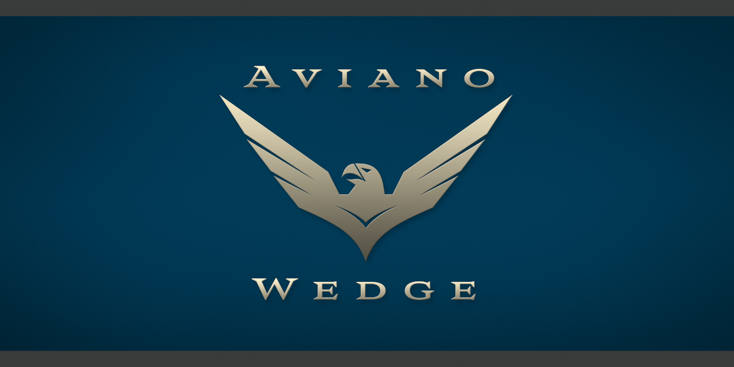 Aviano Wedge Font Poster #1