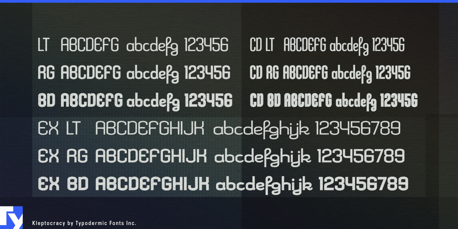 Kleptocracy Font Poster #1